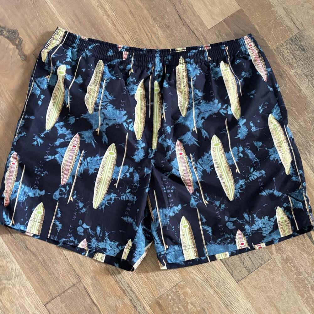 Nautica Surfboard Print Swim Trunks XXL